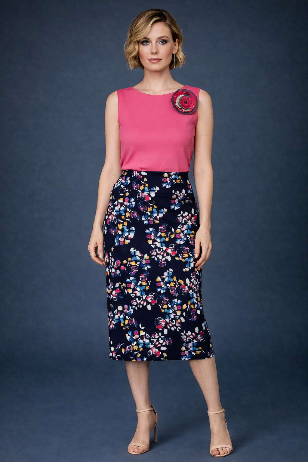 High-Waisted Jersey Pencil Skirt - Perfect for Winter Milongas