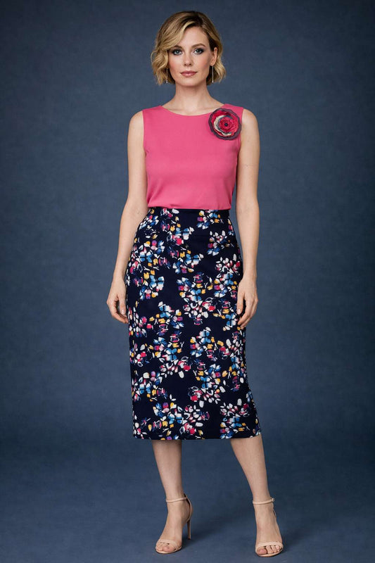 High-Waisted Jersey Pencil Skirt - Perfect for Winter Milongas