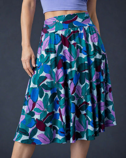 Flowing A-Line Tango Skirt in Cold Jersey