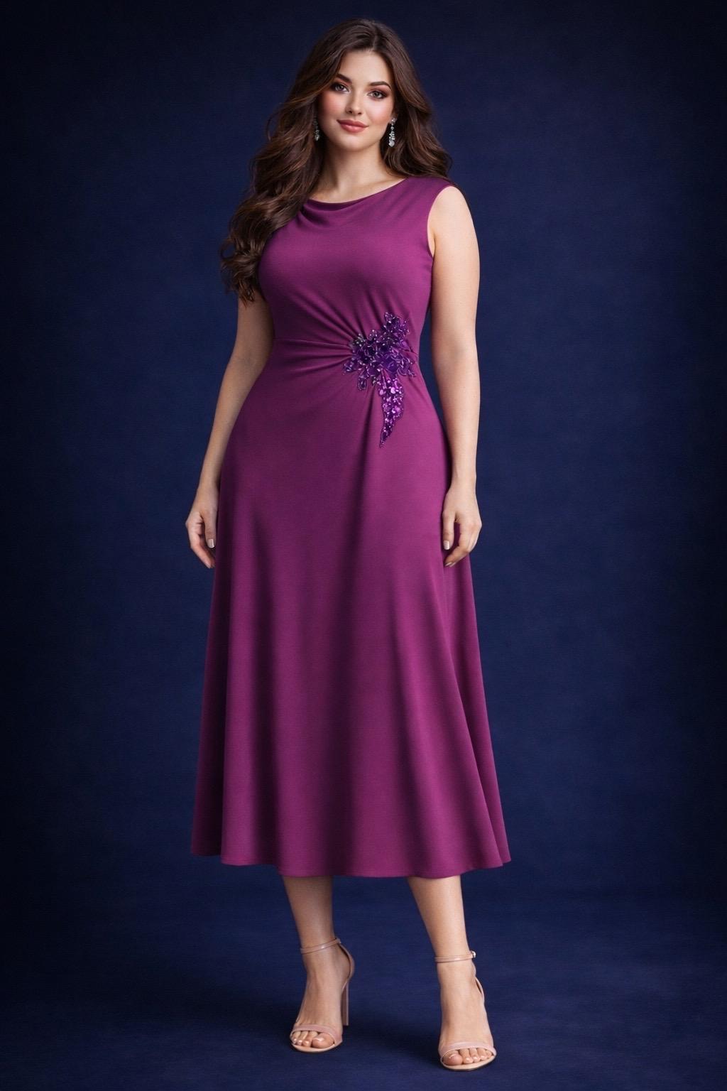 A-line jersey tango dress