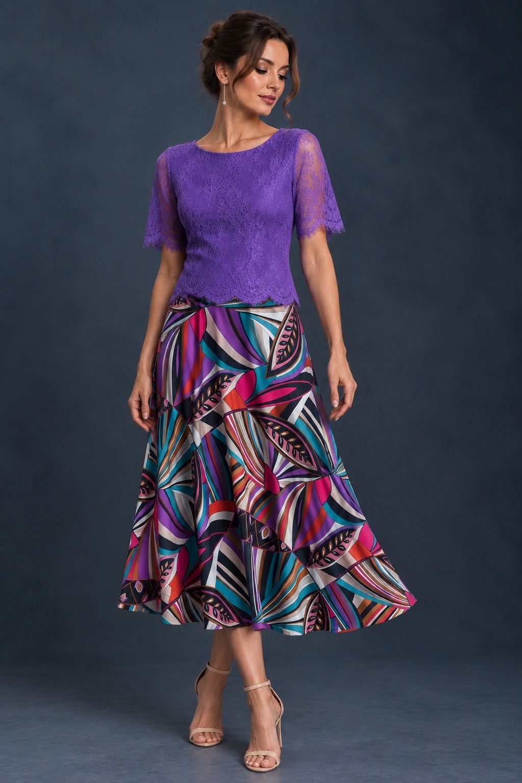 Silky Jersey A-Line Tango Skirt