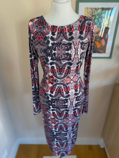 Long Sleeve Tango Dress with Dramatic Open Back