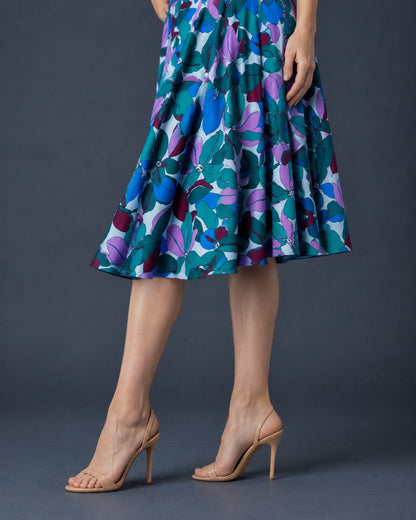 Flowing A-Line Tango Skirt in Cold Jersey