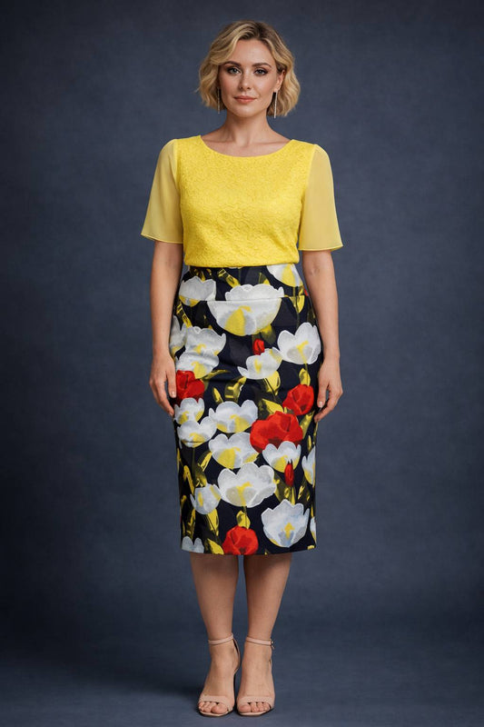 Floral skirts for cold days
and warm embraces on the dance floor