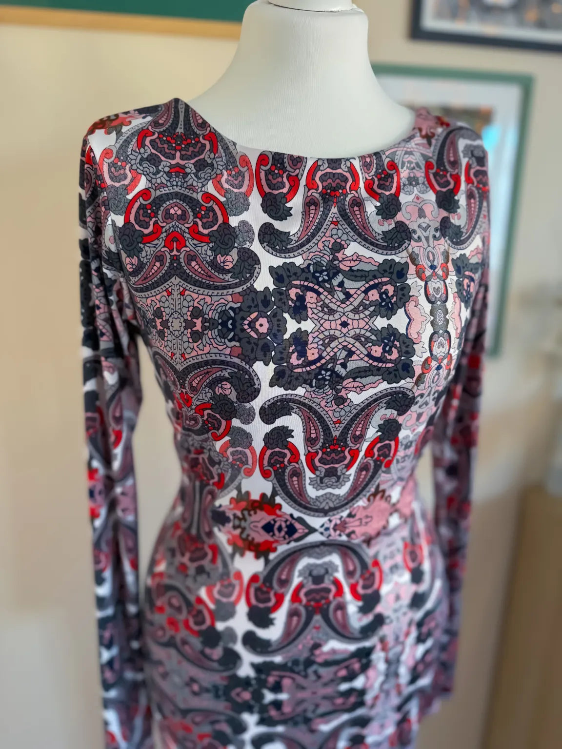 Long Sleeve Tango Dress with Dramatic Open Back