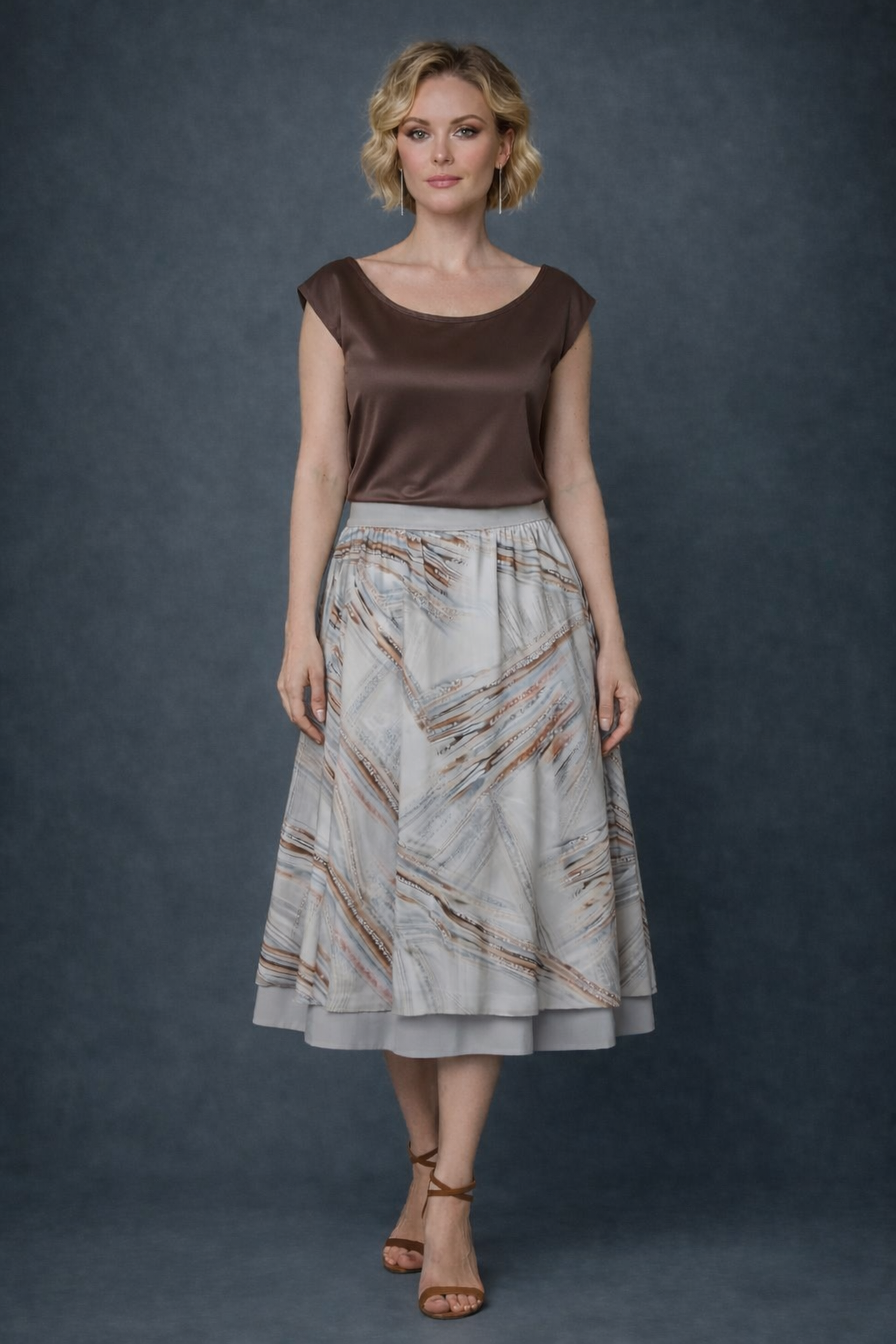 Two-Layer Flowing Tango Skirt — One of a Kind