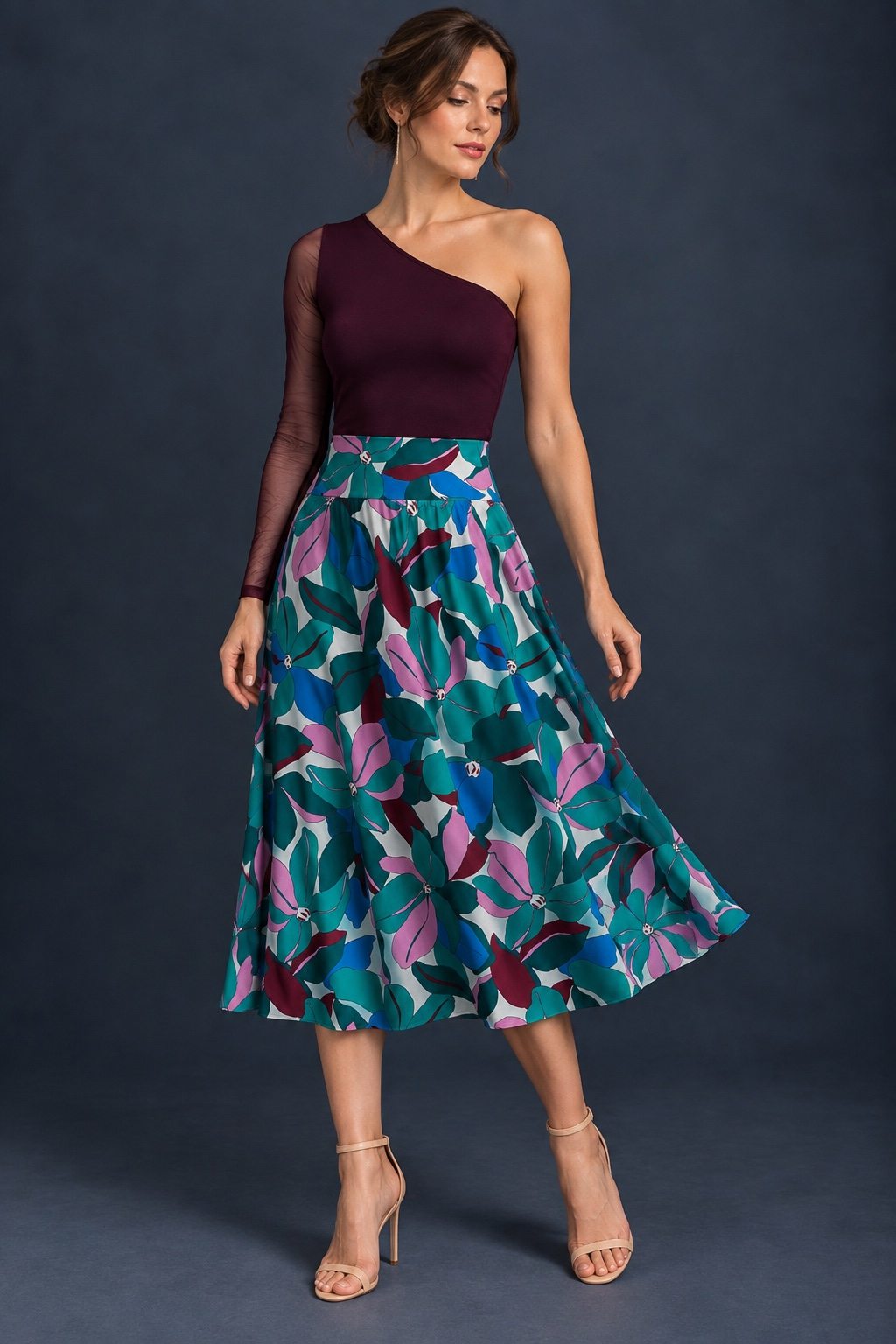 Silky Jersey A-Line Tango Skirt
