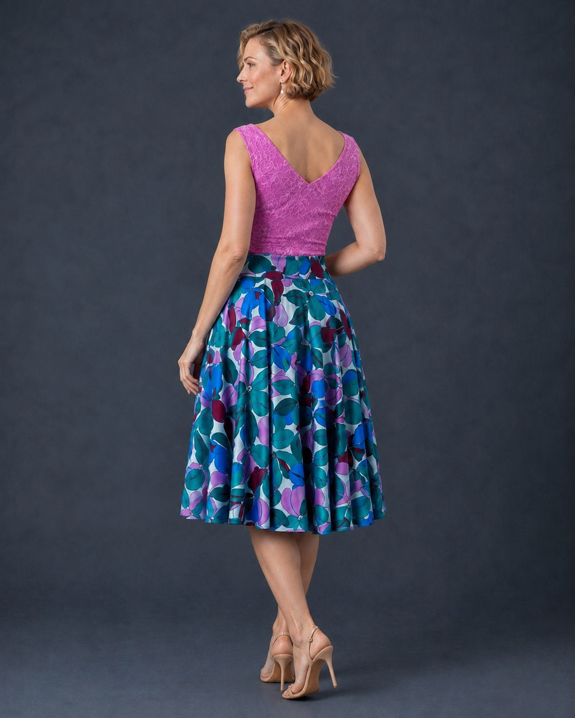 Flowing A-Line Tango Skirt in Cold Jersey