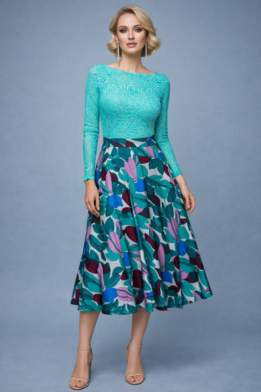 Jupe de tango gracieuse en jersey léger avec une silhouette fluide