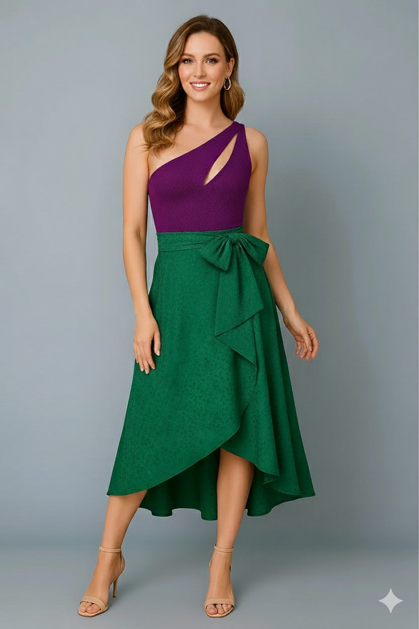 Silk wrap tango skirt in multiple colors