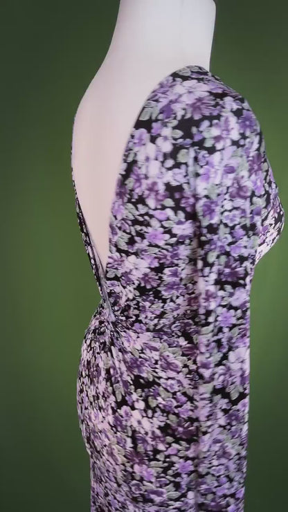 Exclusive figure-hugging midi dress with back slit