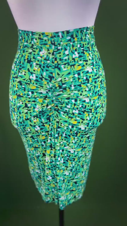 Exclusive viscose tango skirt with elegant summer style