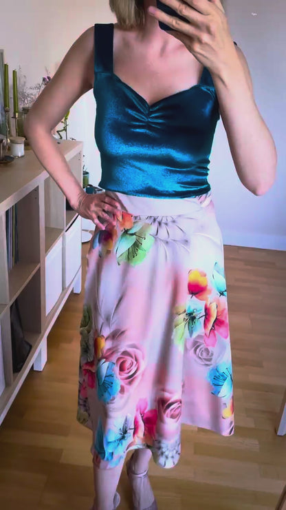 Elegant wrap tango skirt