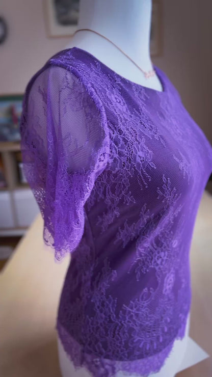 Elegant Chantilly lace tango top