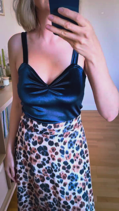 Elegant wrap tango skirt