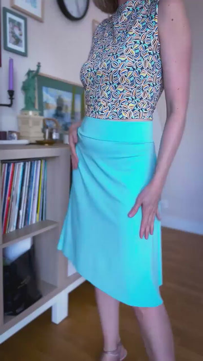 Tango skirt with voluminous tail