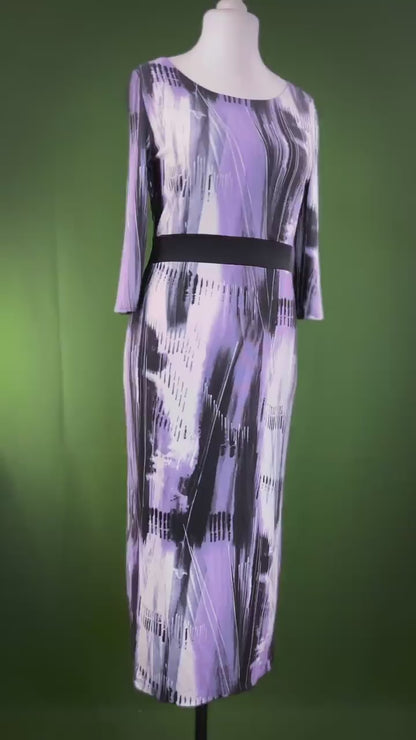 Flowing tango dress in soft viscose with lining