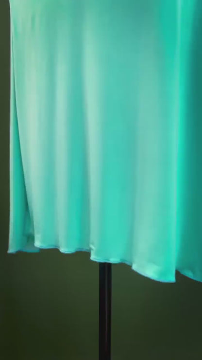 Exclusive tiffany jersey dress with back godet