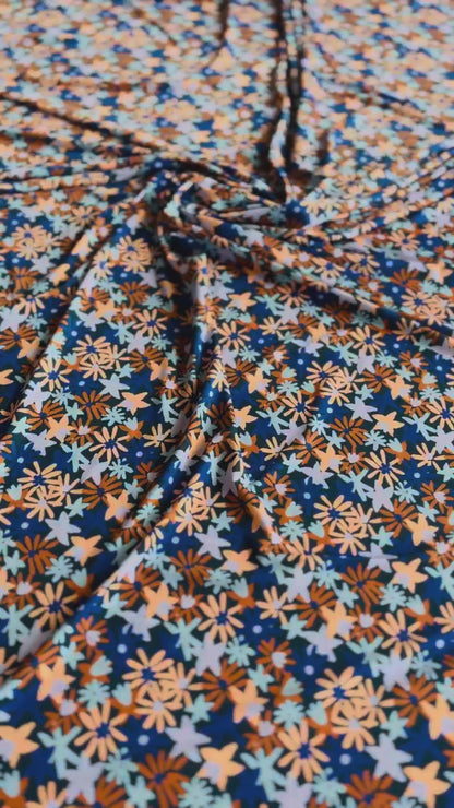 Silky jersey floral tango top - one of a kind