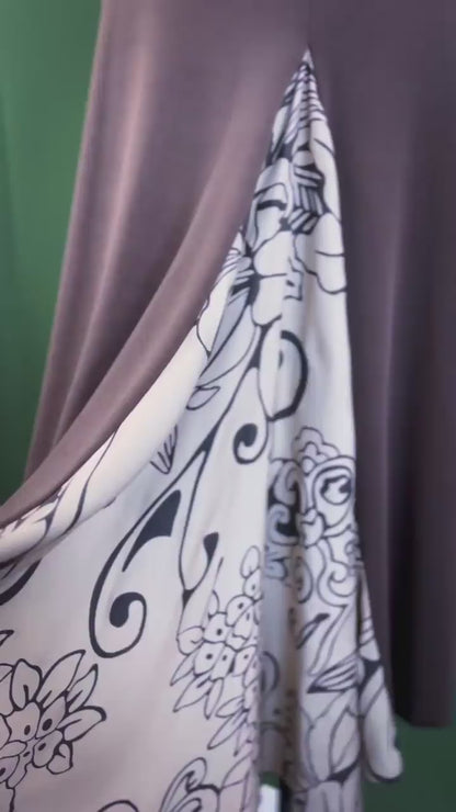 Limited edition tango dress with voluminous silk insert