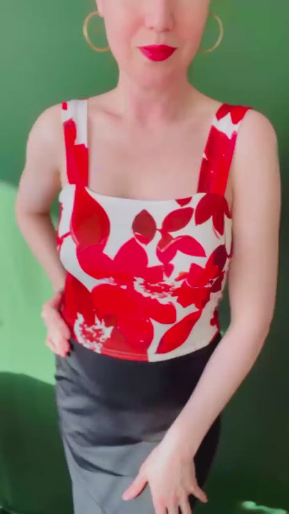 Exclusive tango top in soft jersey with lining