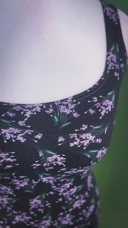 Chic viscose tango dress with back slit