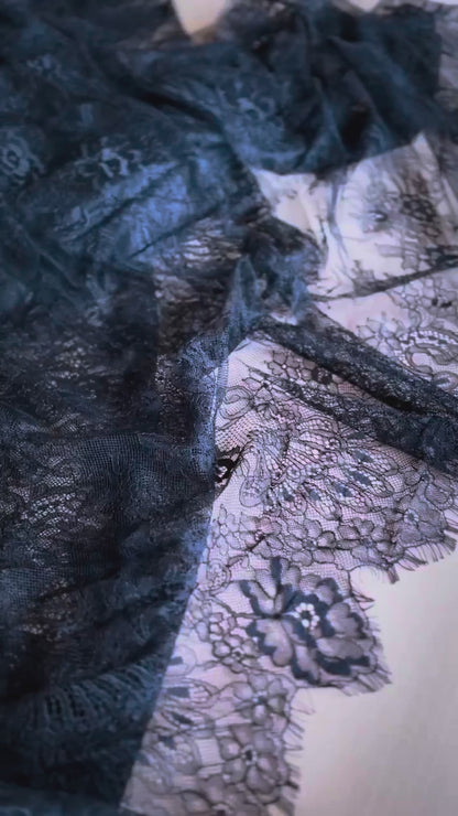 Elegant Chantilly lace tango top