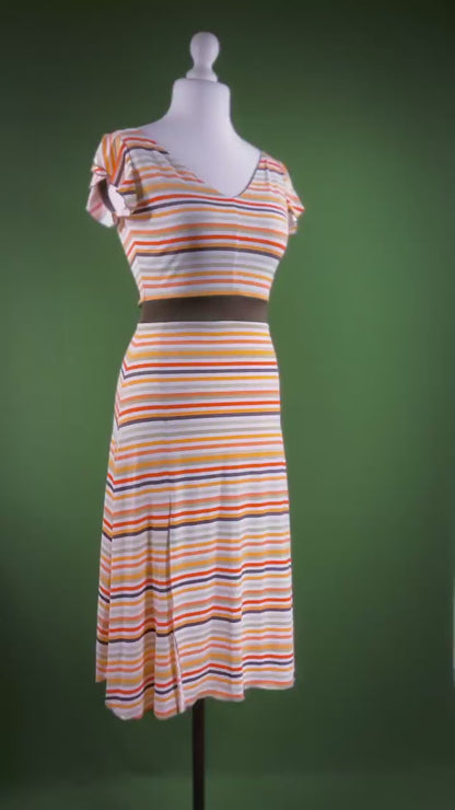 Playful tango dress with airy skirt and flutter detail