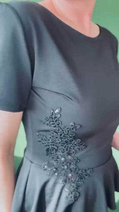 Exclusive basque tango top in lined silky jersey