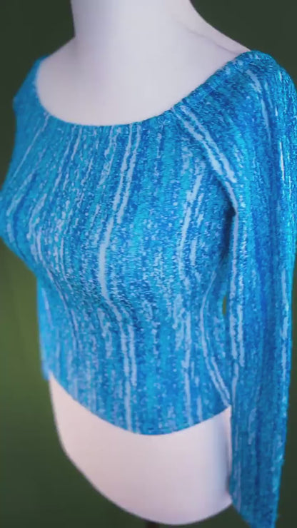 Limited Edition turquoise tango top in soft viscose